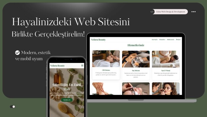 modern ve mobil uyumlu web siteleri geliştiriyorum
