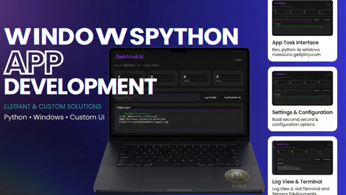 python ile windows masaüstü uygulama geliştiriyorum