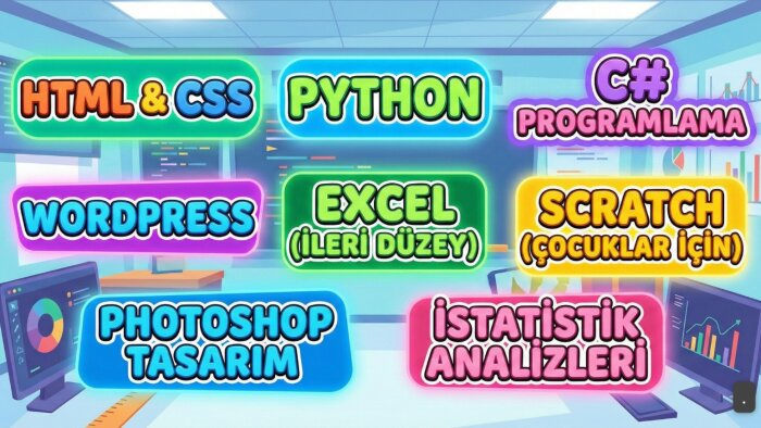 size tüm yazılım ve ofis programlarını öğretirim