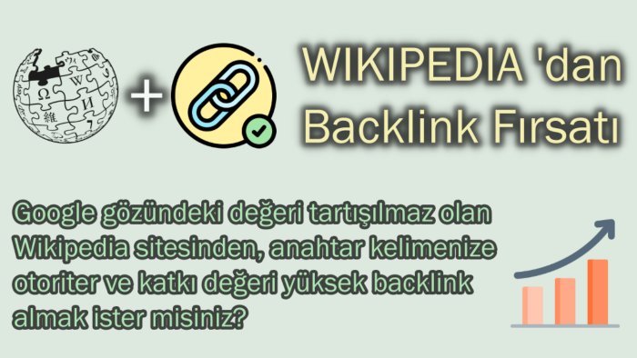 sitenize Wikipedi backlink alabilirim
