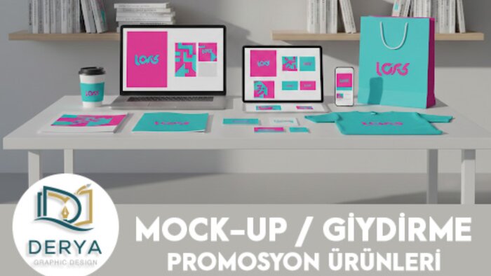 markanızı taşıyacak mockup ürünleri hazırlıyorum