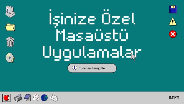masaüstü uygulamanızı sizler için geliştirebilirim