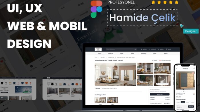 mobil ve web sayfalarınız için ui/ux tasarım yapabilirim