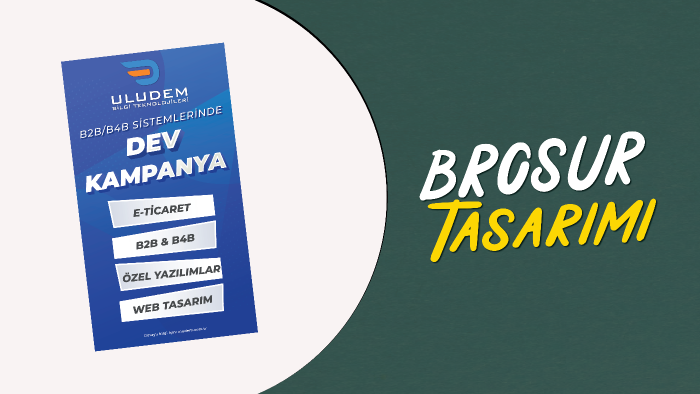 tanıtım gücü yüksek broşürler hazırlıyorum