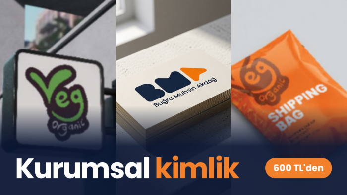 markanız için logo, kartvizit ve kurumsal kimlik tasarlarım