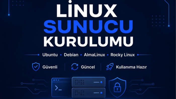 Linux sunucu kurulumunu ve temel yapılandırmasını yaparım