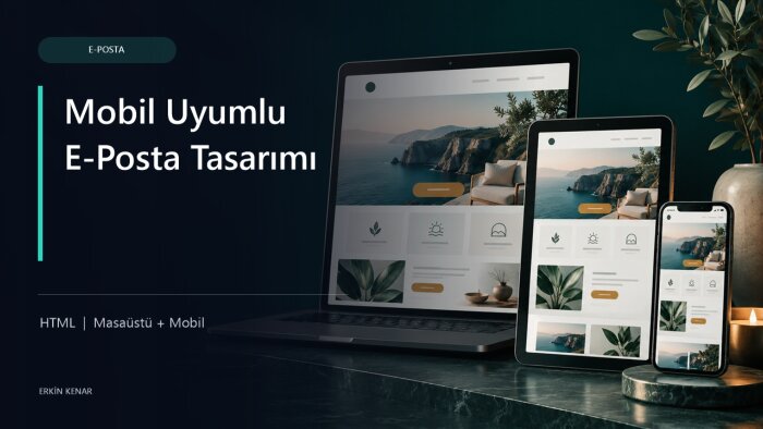 mobil uyumlu HTML e-posta tasarımınızı hazırlayayım