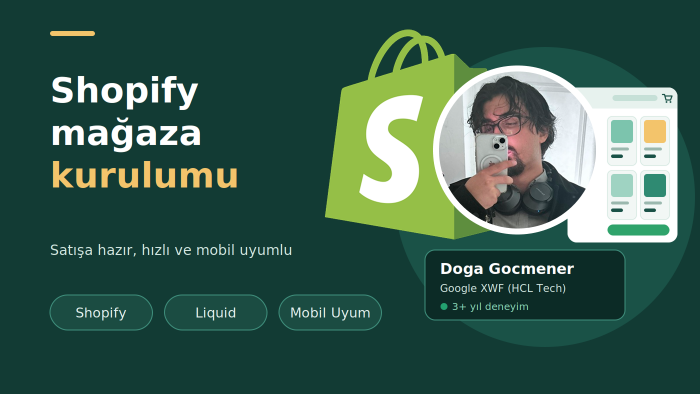 Shopify işlerinizi yaparım