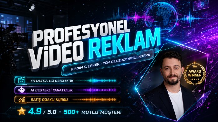 profesyonel reklam videonuzu hazırlarım