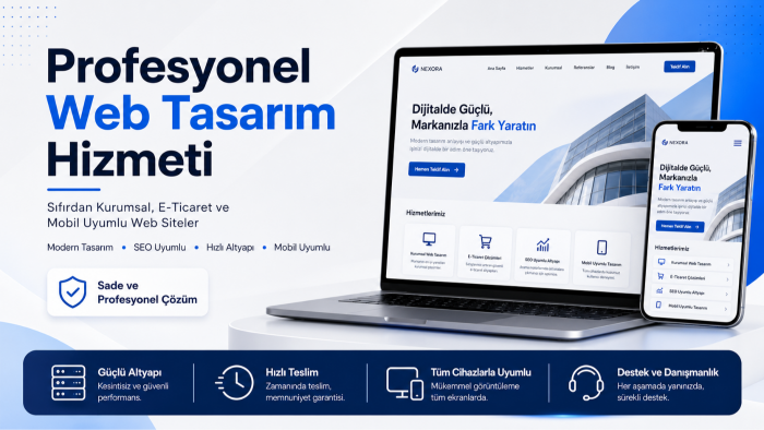 web yazılım ve web tasarım alanında size hizmet sunabilirim