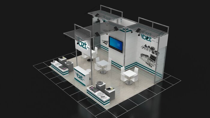 Fuar standı-Maxima Stand-Ahşap Stand Prejesi Çiziyorum