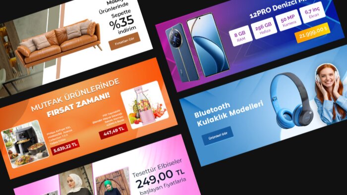 markanıza etkili banner tasarımı yaparım
