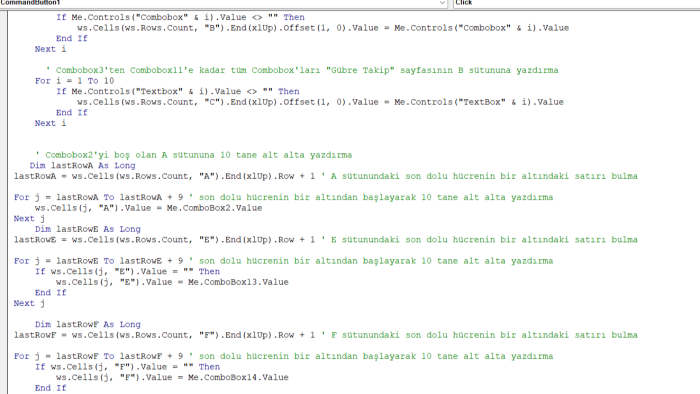 excel ile size çözümler sunabilirim