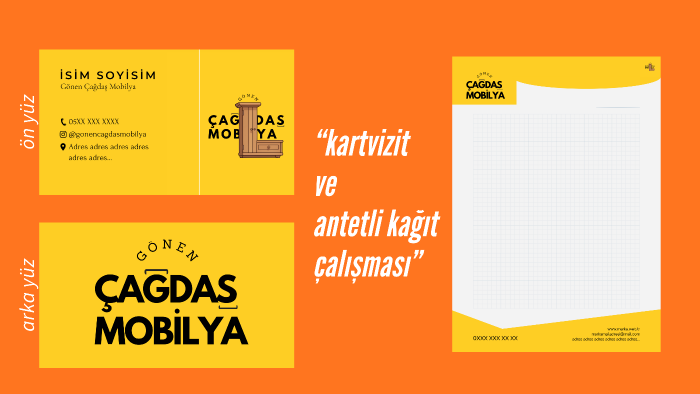 modern kurumsal kimlik ve kartvizit tasarlarım