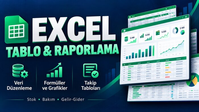 Excel dosyalarınız için ihtiyaçlarınıza yardımcı olurum
