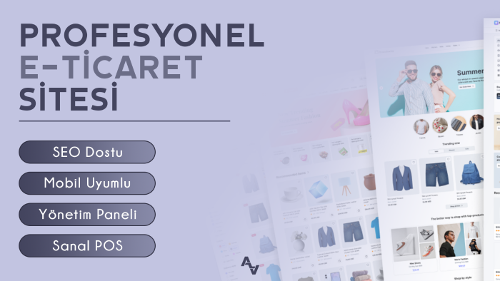 profesyonel bir e-ticaret sitesi oluşturabilirim