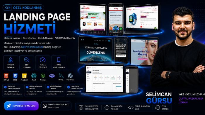 işletmenizin satışlarını arttırmak için landing page yaparım