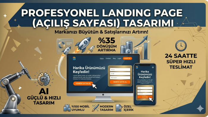 satışları artıran profesyonel landing page tasarlayabilirim