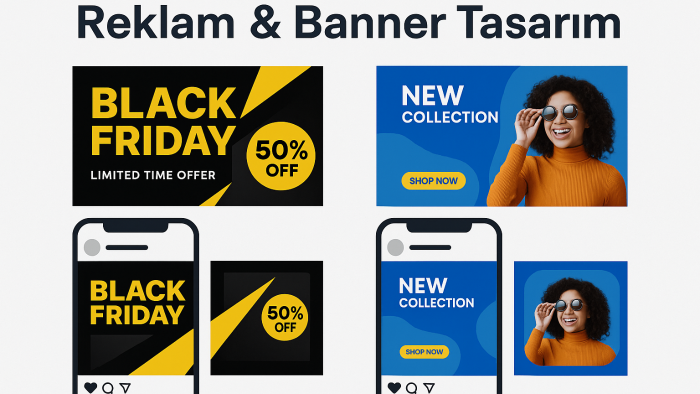 markanız için dikkat çekici reklam ve banner tasarlarım