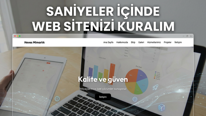 saniyeler içinde web sitenizi kurabilirim