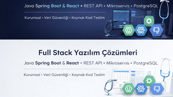 Java Spring ve React ile kurumsal yazılımlar geliştiririm