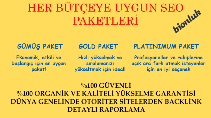 her bütçeye uygun profesyonel seo paketi hazırlıyorum