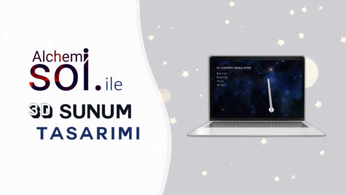 üç boyutlu profesyonel sunumlar hazırlarım