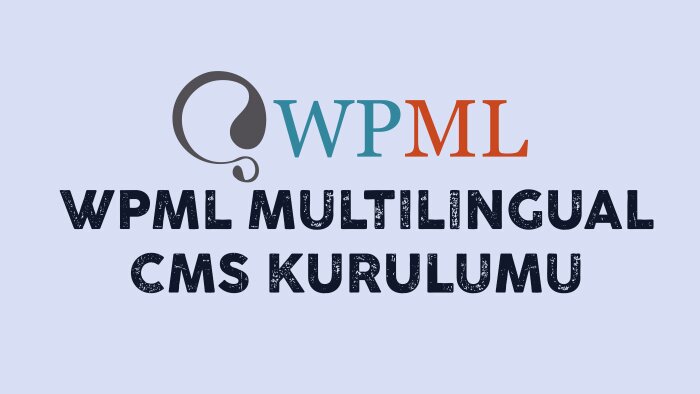 WPML Dil Eklentisi kurulumu ve aktivasyonu yapıyorum