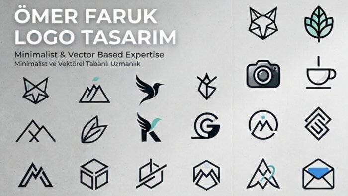 markanız için minimalist logo yaparım
