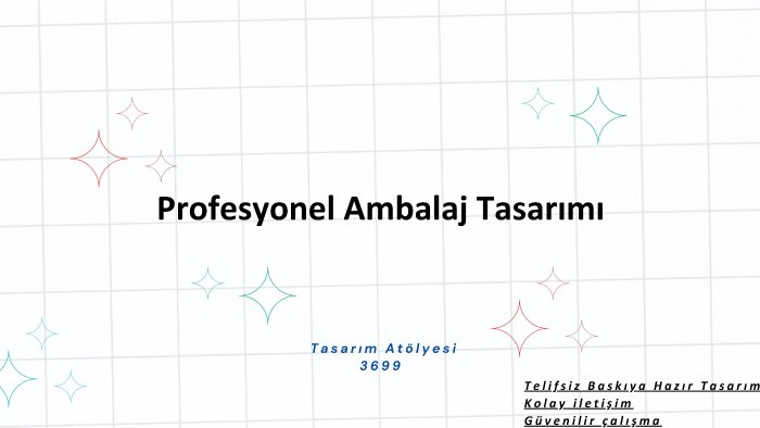 profesyonel ambalaj tasarımları yapabilirim