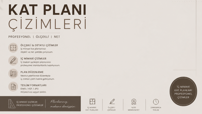 mekanınızın autocad kat planı çizimlerini yapabilirim