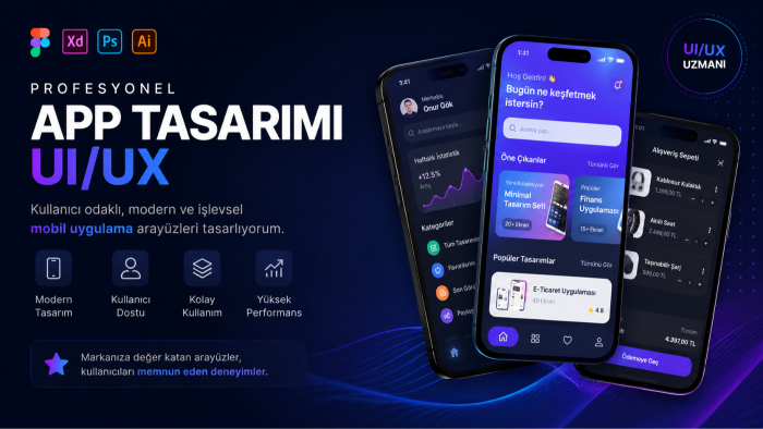 websitesi ve app kullanıcı arayüzü yaparım
