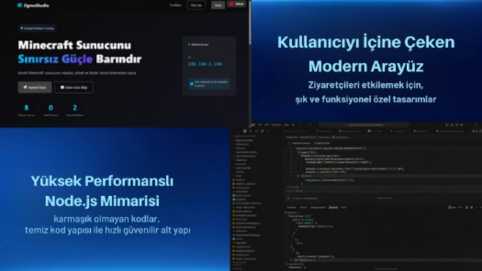 profesyonel şekilde Node.js ile HTML5 sitesi yaparım