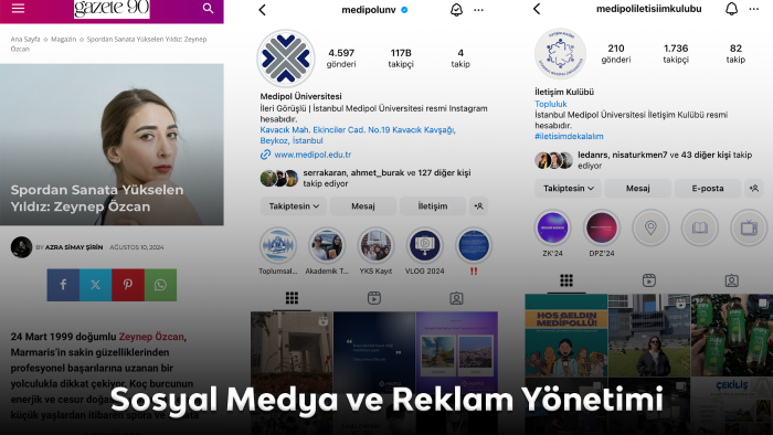 sosyal medya hesaplarınızı göz alıcı şekilde düzenlerim