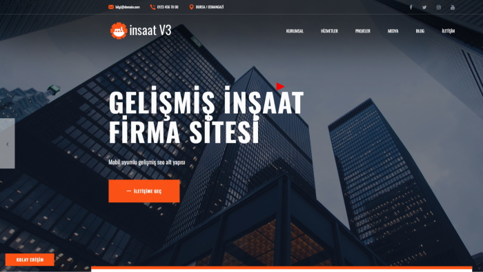 inşaat web sitesi scripti kurulumu yapabilirim