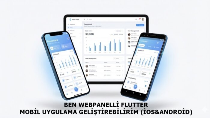 Flutter tabanlı iOS & Android mobil uygulama geliştiririm