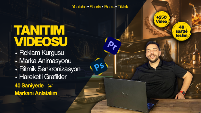 sosyal medya için kısa reklam ve tanıtım videosu yaparım