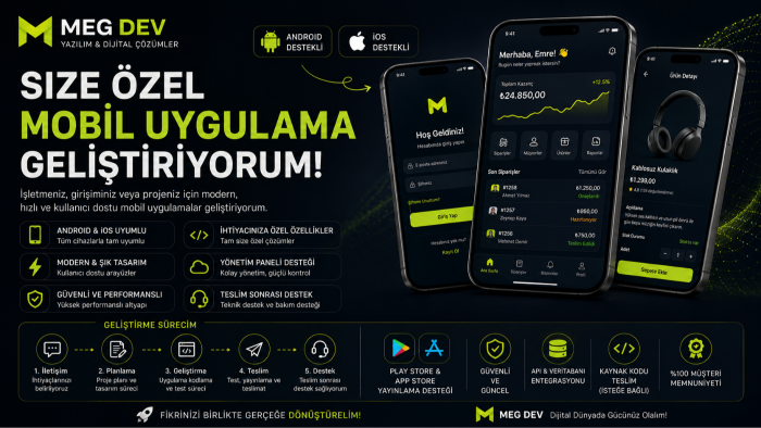 size özel mobil uygulama geliştirebilirim
