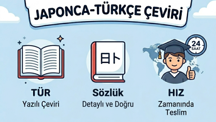 Japonca metinlerinizi Türkçe'ye çevirebilirim