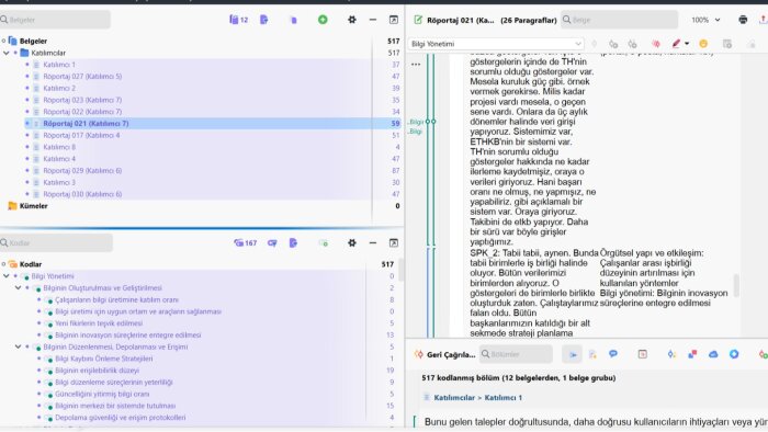 MaxQda, Nvivo ve Citavi ile nitel analiz yapabiliyorum