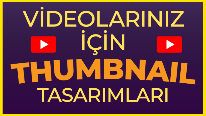 videolarınız için thumbnail oluşturabilirim