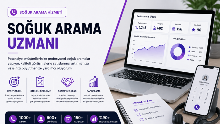 soğuk arama yaparak potansiyel müşteri bulurum