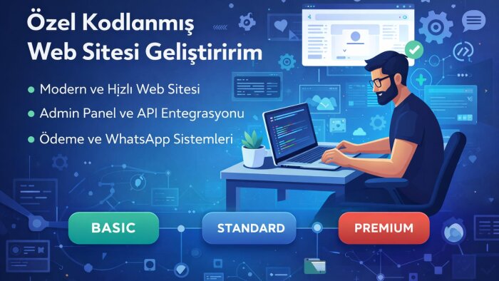 size özel kodlanmış modern ve hızlı web sitesi geliştiririm
