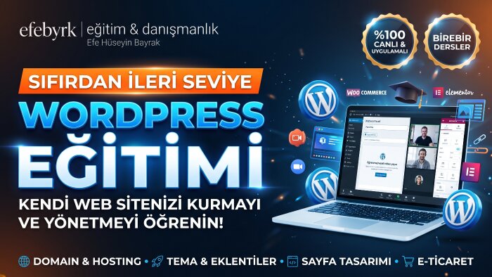 ileri WordPress eğitimi veriyorum