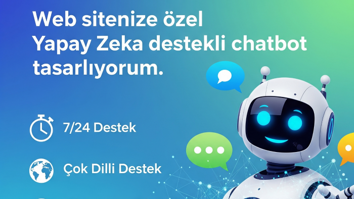  web sitenize özel yapay zeka destekli chatbot yapabilirim