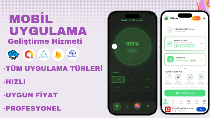 sizlere profesyonel mobil uygulama geliştirebilirim