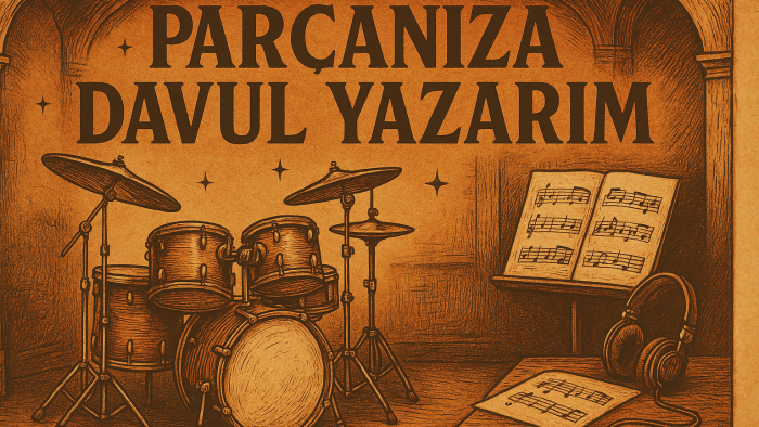 parçanıza uygun akustik davul yazarım