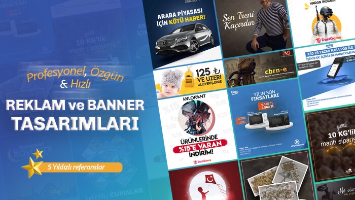 markanız için profesyonel reklam&banner tasarlarım