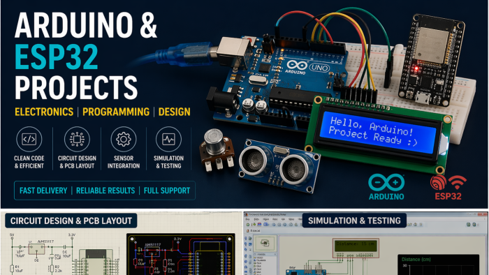 arduino ve ESP32 ile IoT ve gömülü sistemlerinizi kodlarım