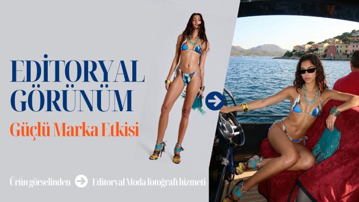 giyim ürünlerinizi editoryal moda görsellerine dönüştürürüm